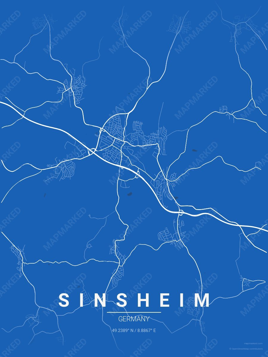 Blue & White Duet style sample on Sinsheim De
