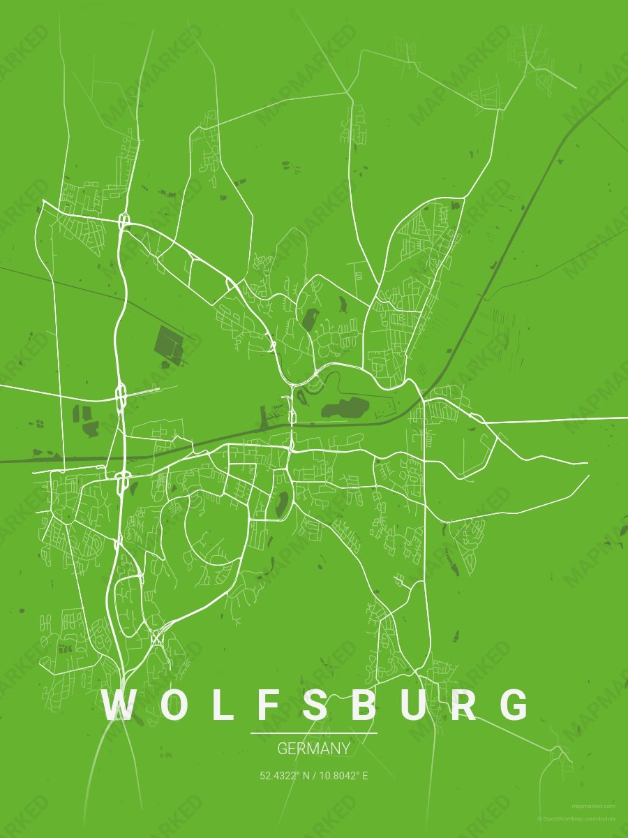 Green & White Prime style sample on Wolfsburg De