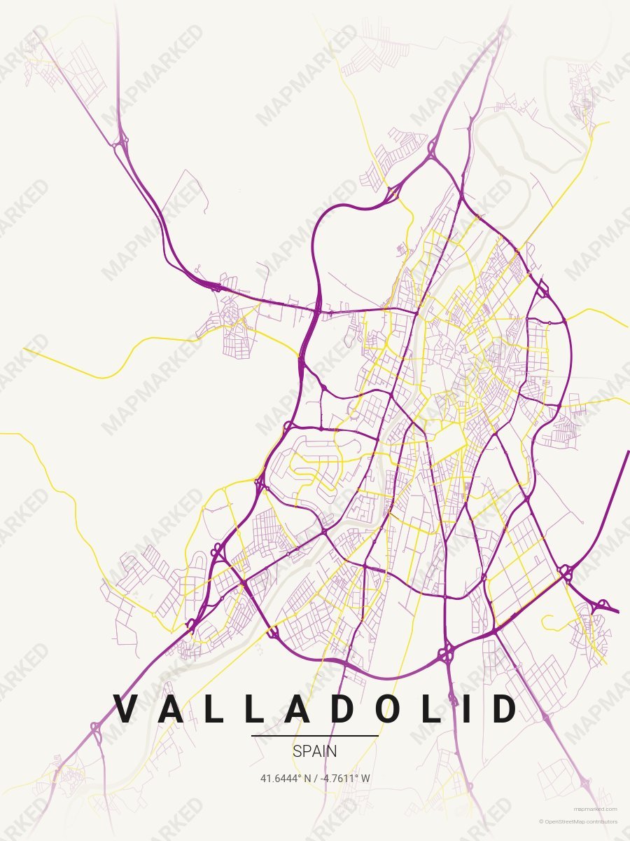 Cream, Violet & Yellow Modern style sample on Valladolid Es