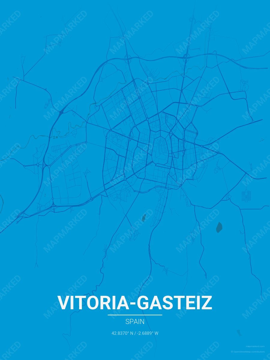 Light Blue & Blue Signature style sample on Vitoria Gasteiz Es