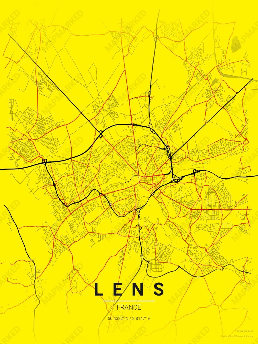 Yellow, Black & Red Range style sample on Lens Fr