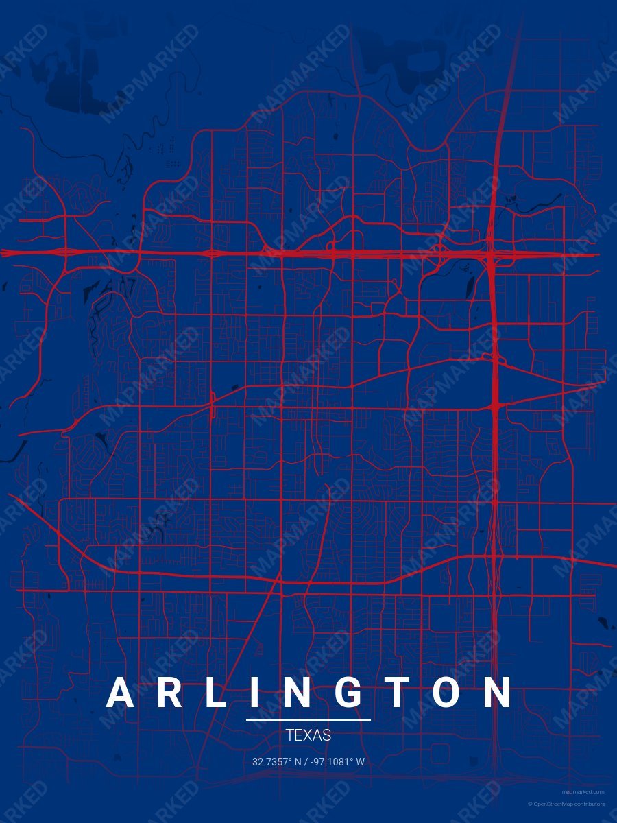 Blue & Red Loft style sample on Arlington