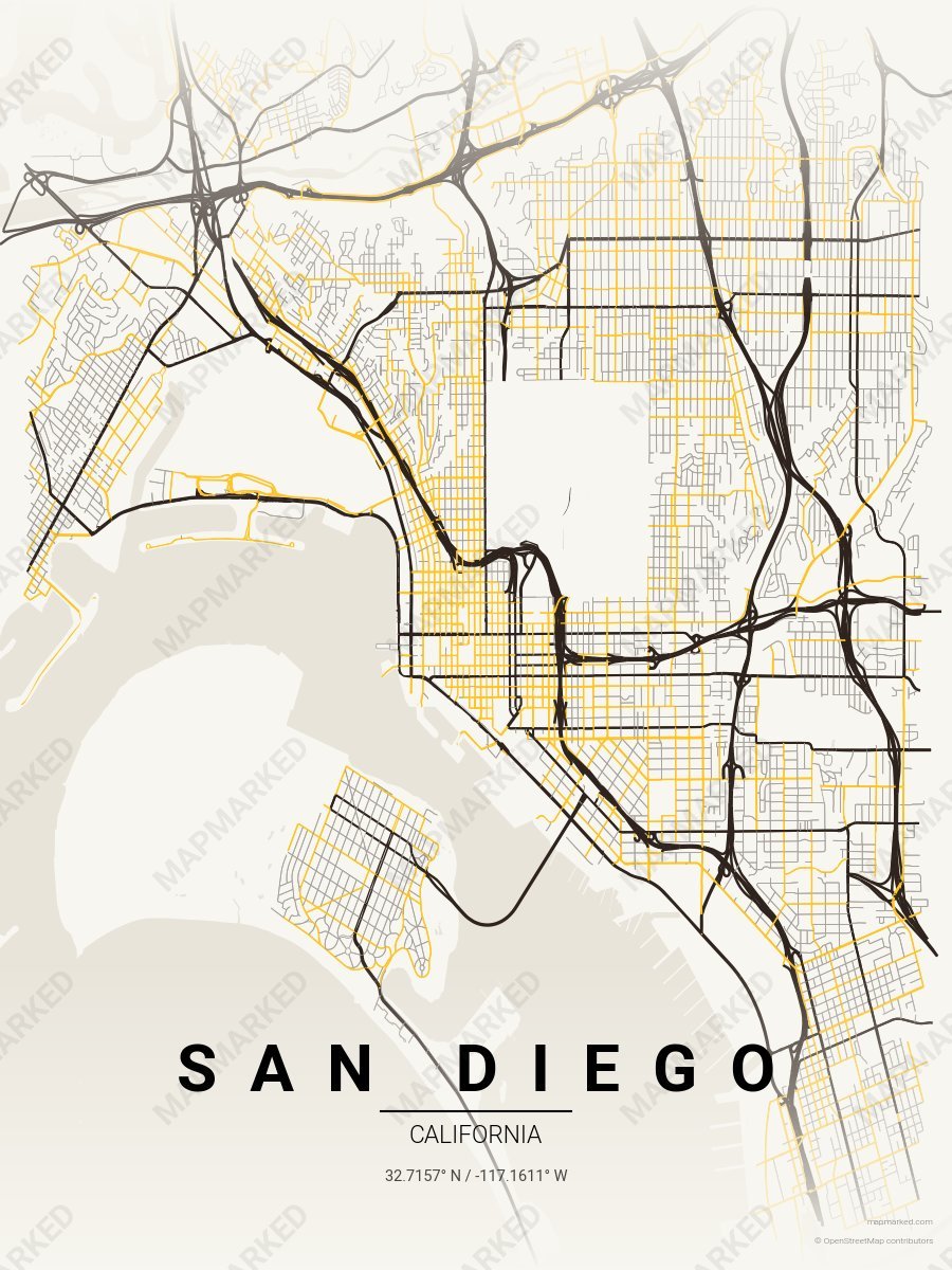 Cream & Brown Cadence style sample on San Diego