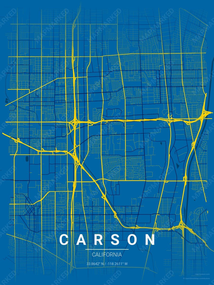 Blue & Gold Motif style sample on Carson