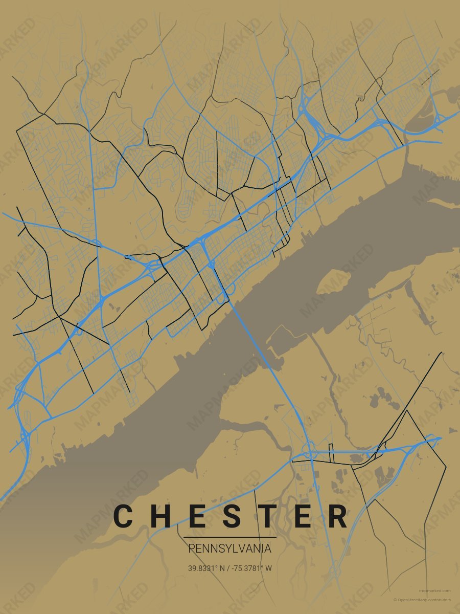 Gold & Blue Prime style sample on Chester