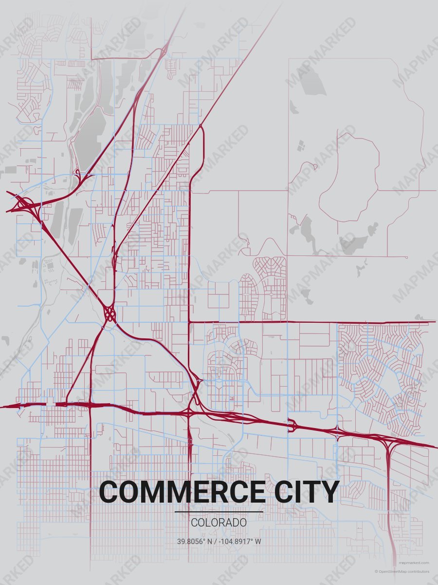 Silver, Burgundy & Blue Loft style sample on Commerce City
