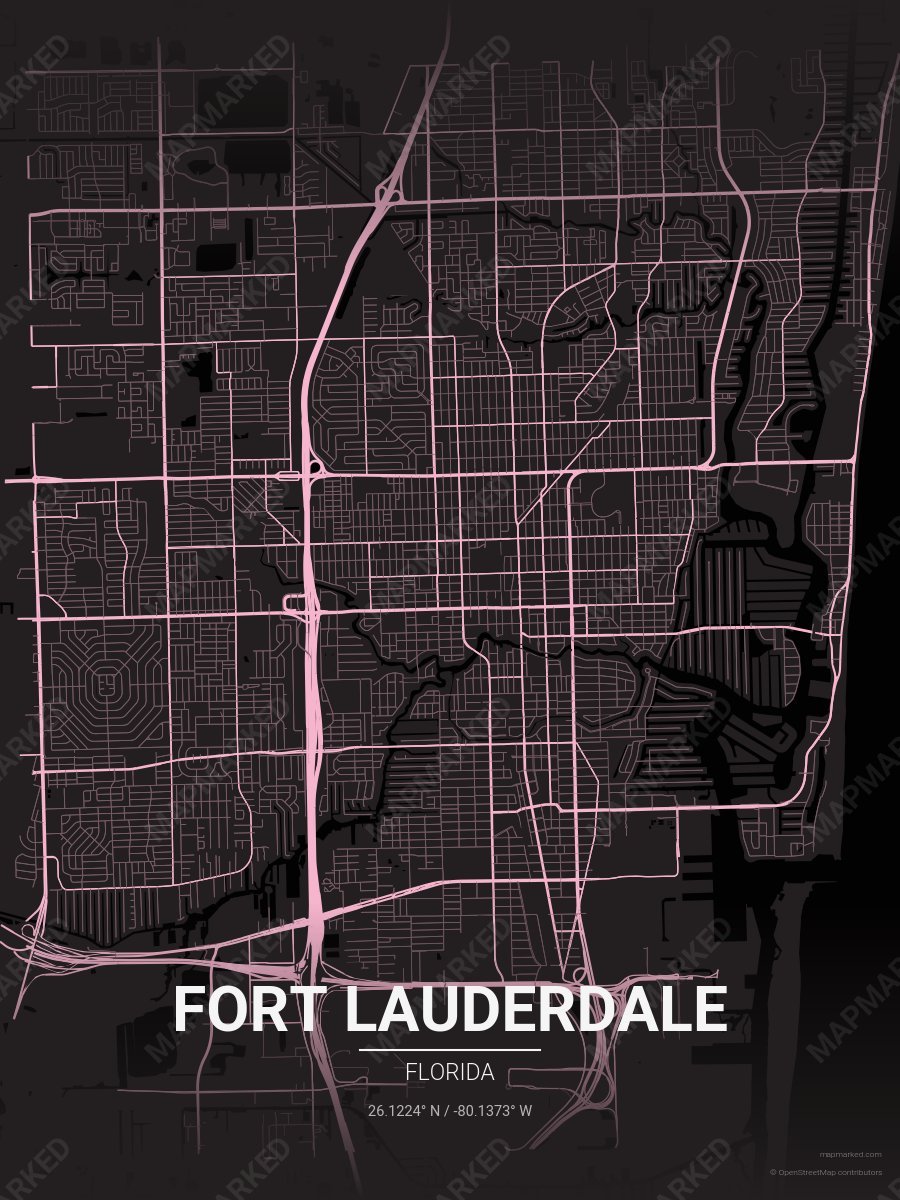 Black & Pink Classic style sample on Fort Lauderdale