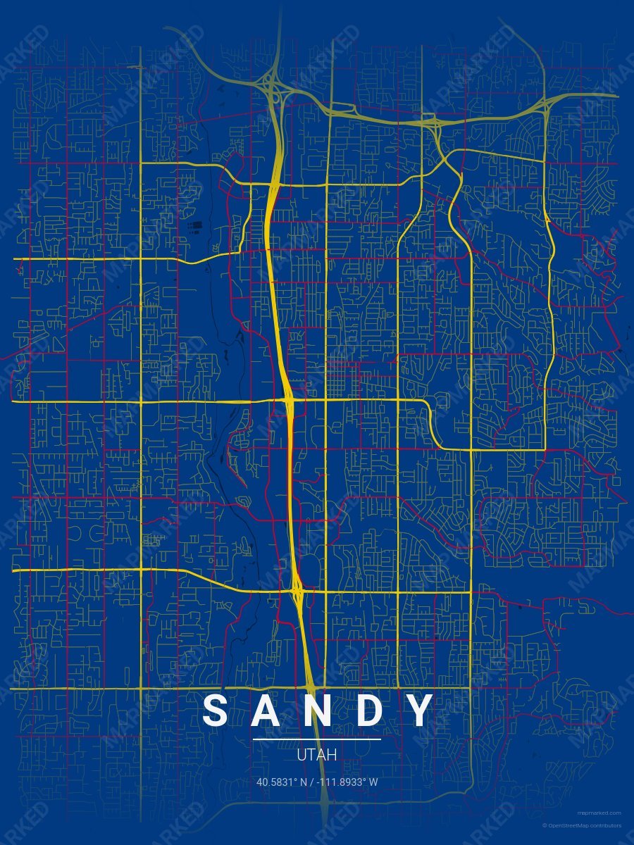 Blue, Gold & Red Heritage style sample on Sandy