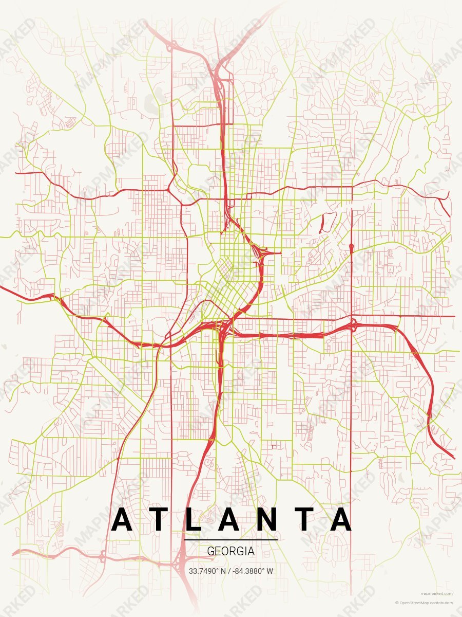 Cream, Red & Green Aura style sample on Atlanta