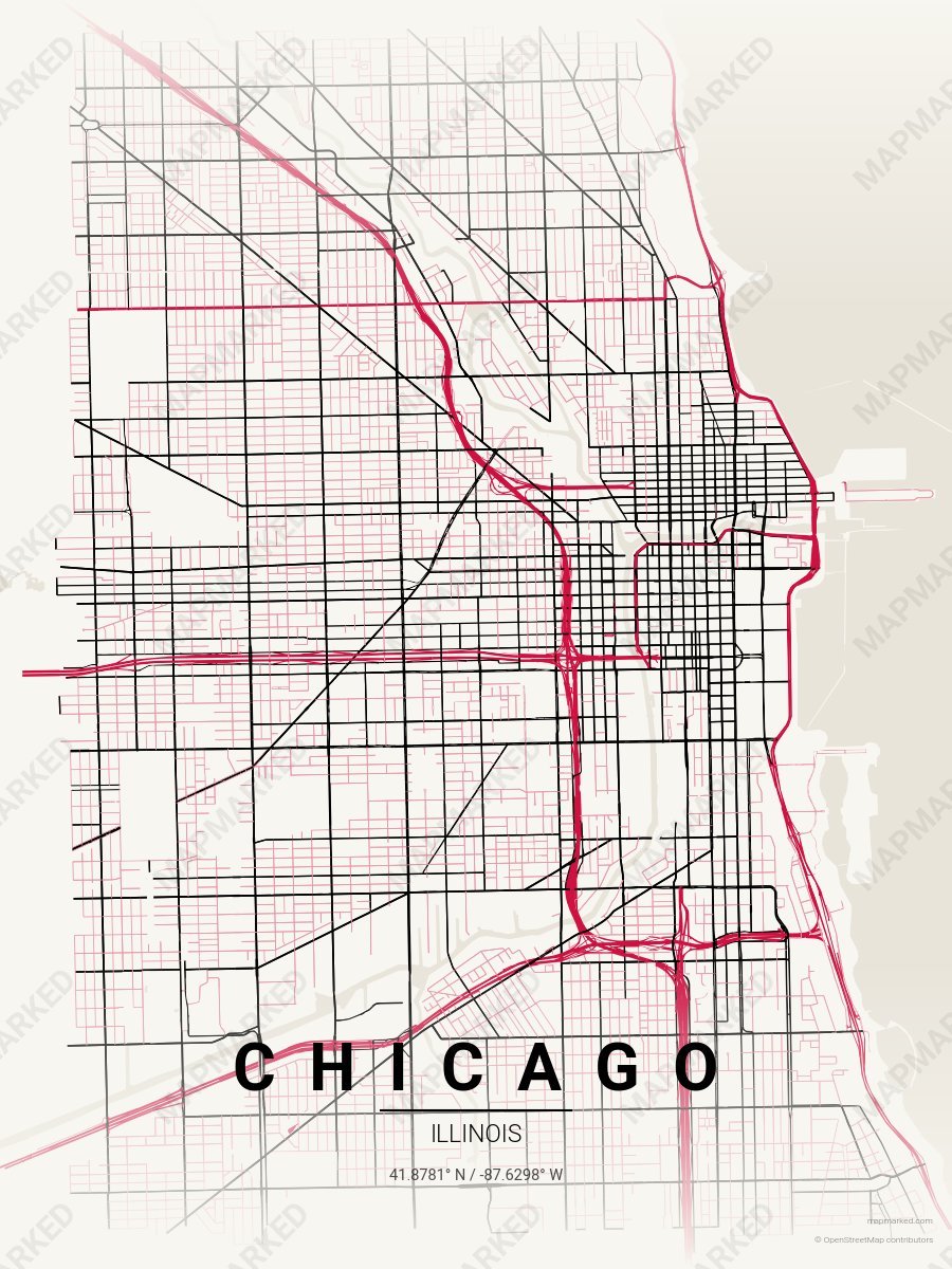 Cream & Red Range style sample on Chicago