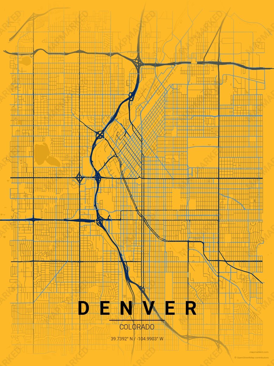 Yellow & Blue Ethos style sample on Denver