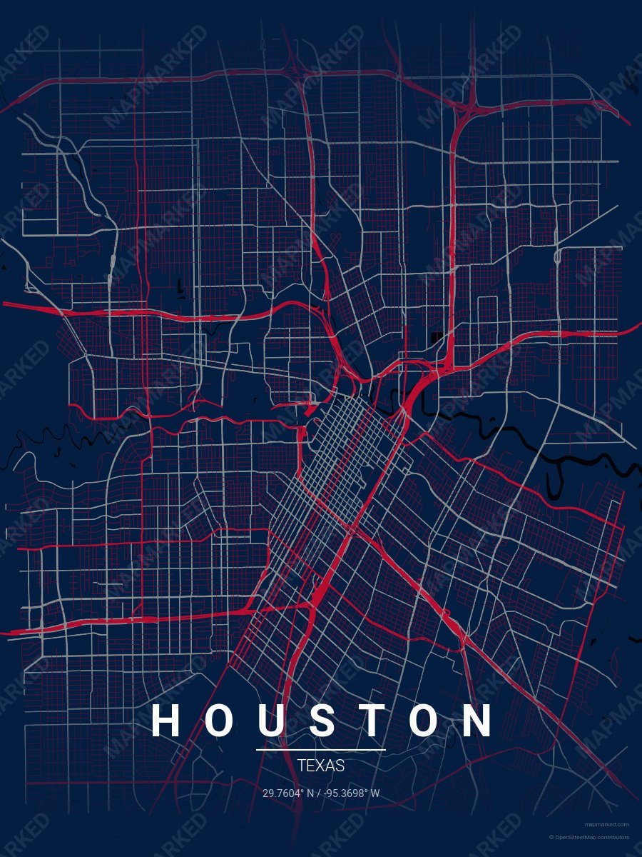 Blue, Red & Silver Accord style sample on Houston