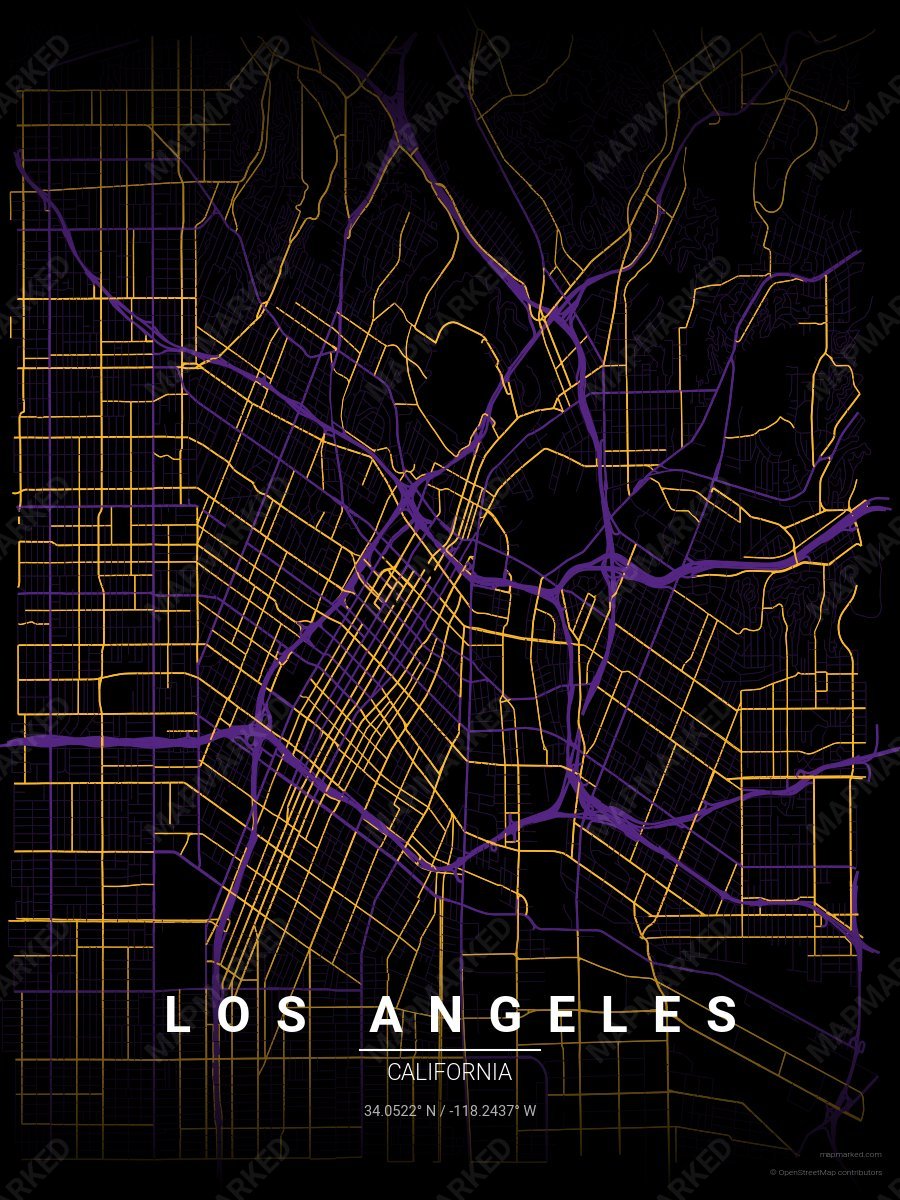 Black, Purple & Gold Accord style sample on Los Angeles