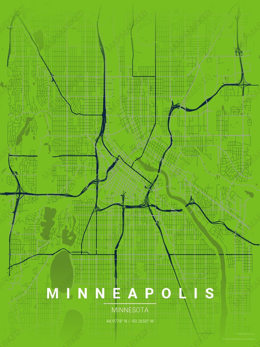 Green, Blue & Sand Ethos style sample on Minneapolis