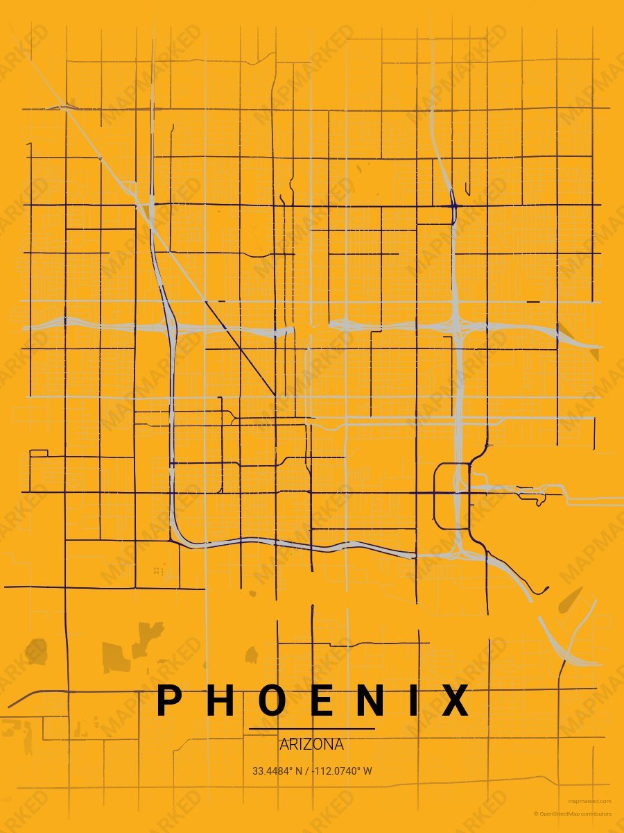 Yellow, Light Gray & Purple Signature style sample on Phoenix