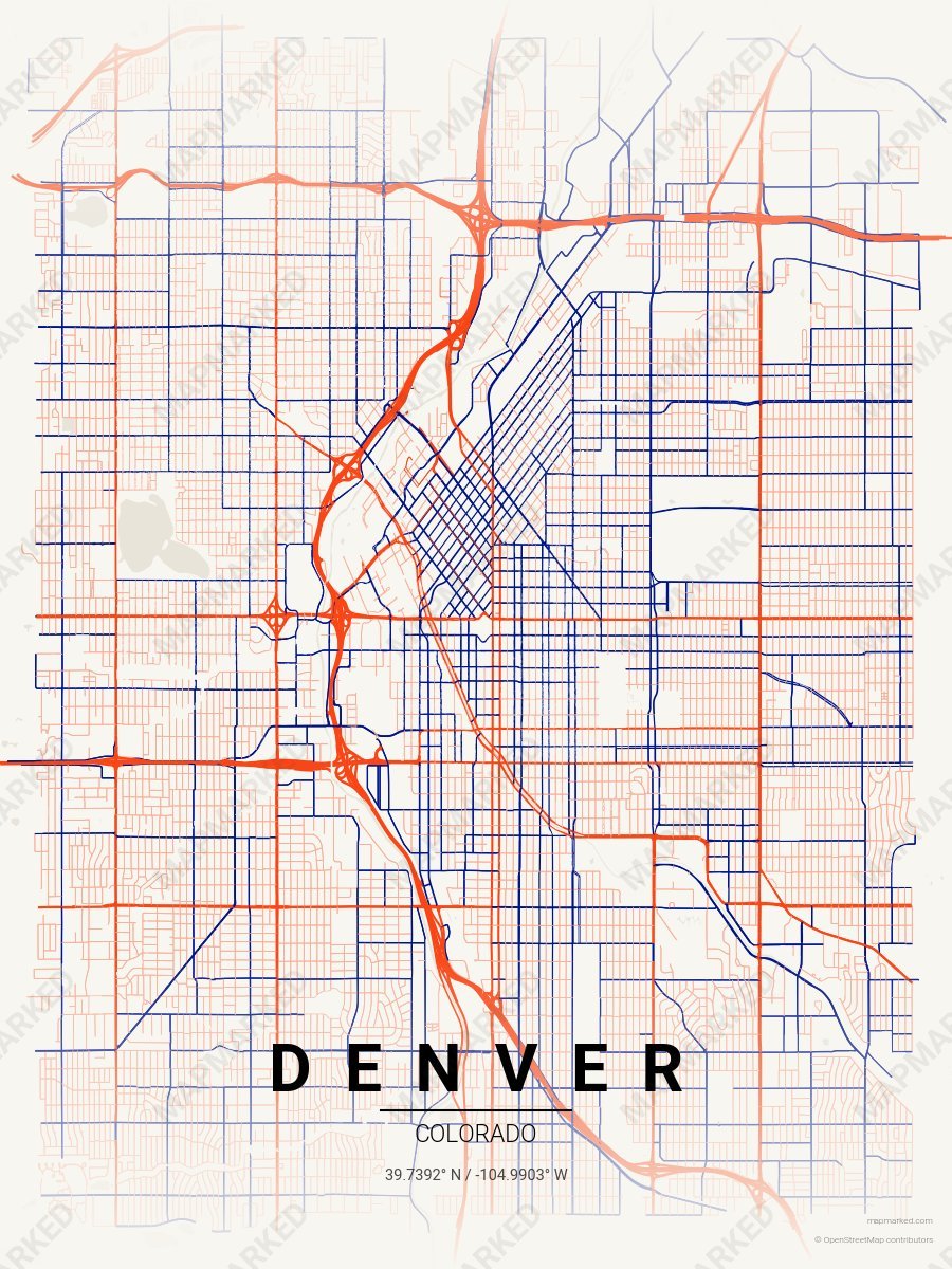 Cream & Orange Prime style sample on Denver