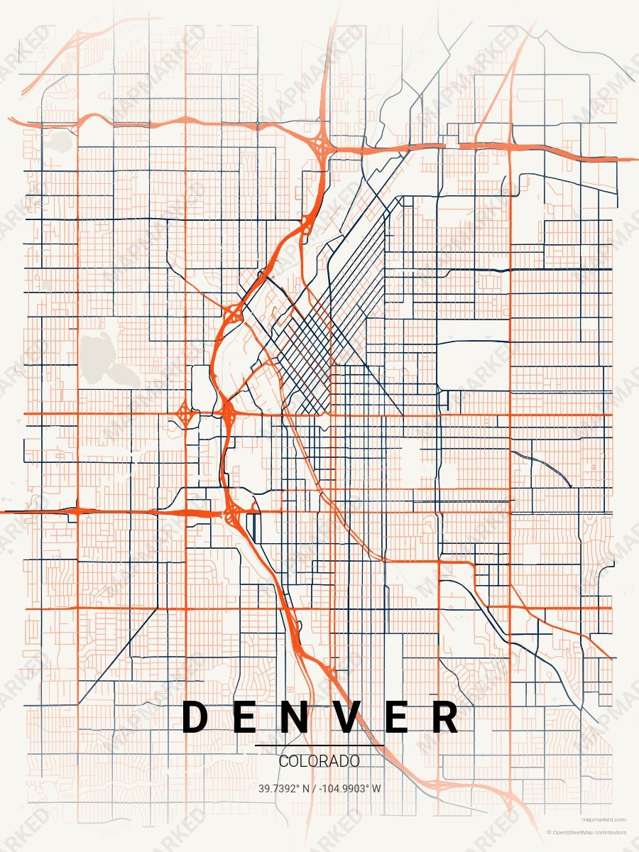 Cream & Orange Craft style sample on Denver