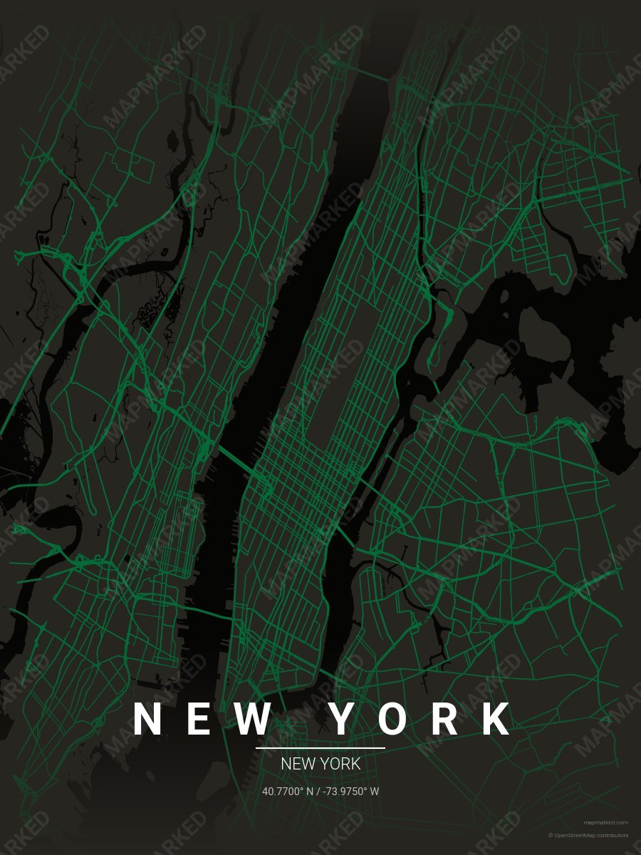 Black & Green Prime style sample on New York New