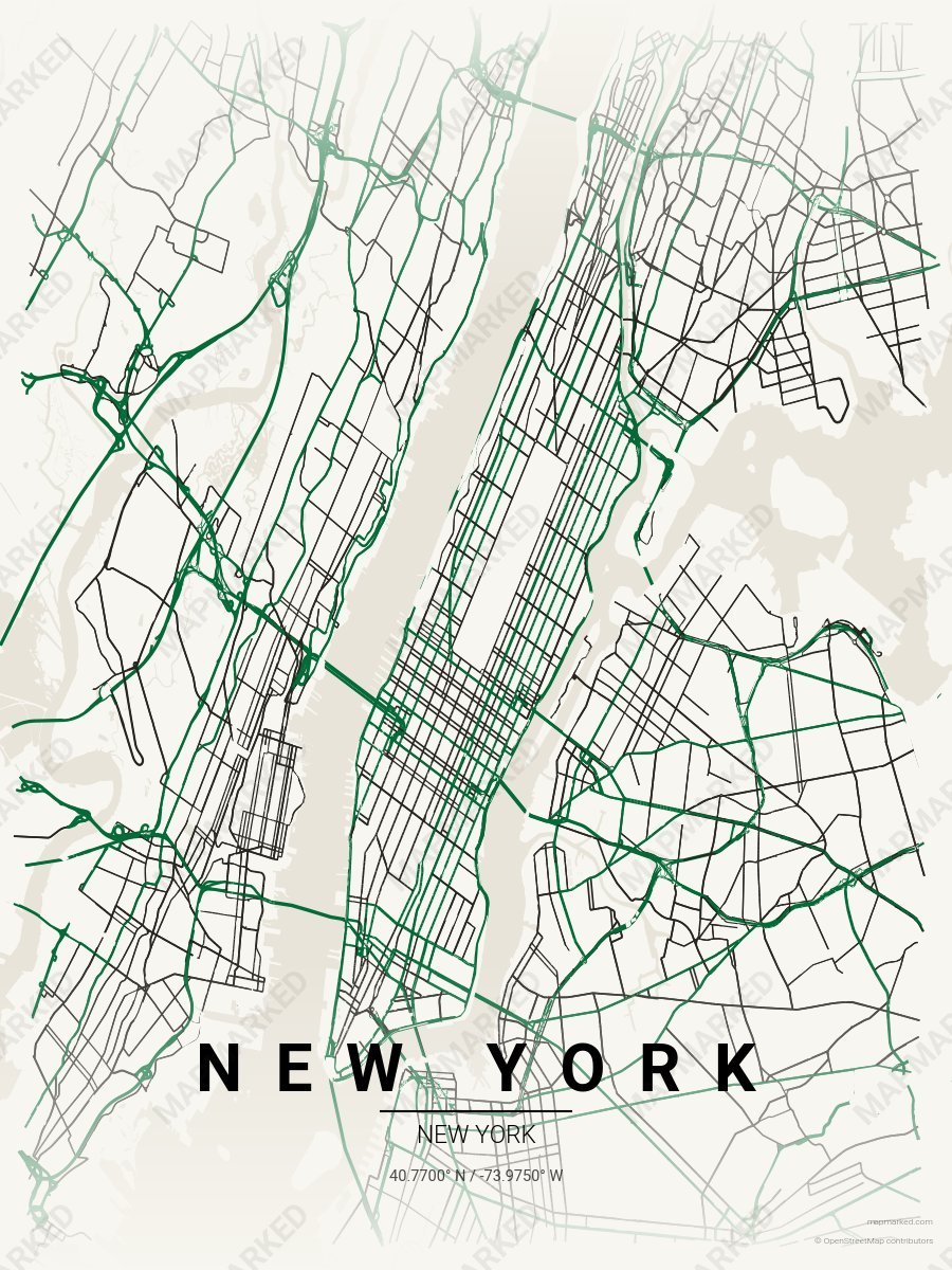 Cream & Green Ethos style sample on New York New