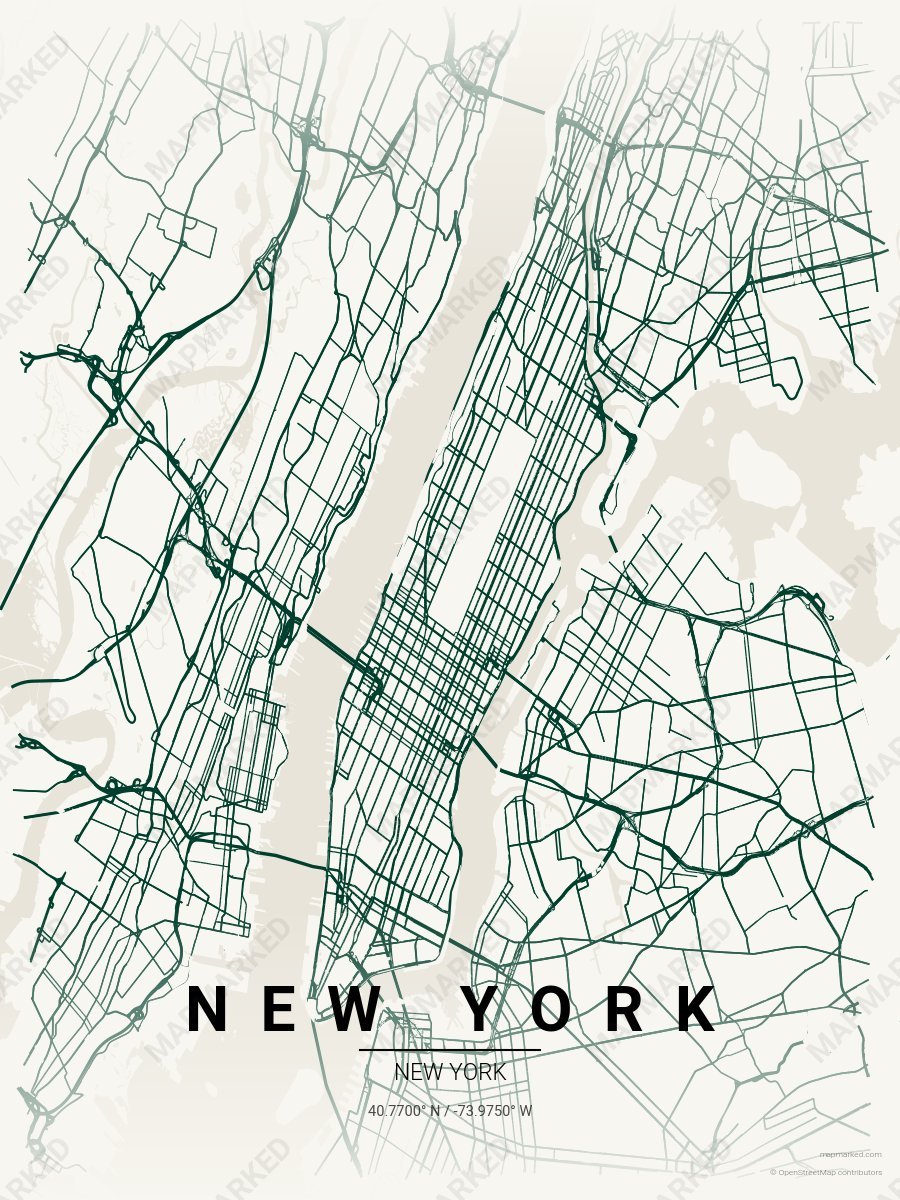 White & Green Duet style sample on New York New