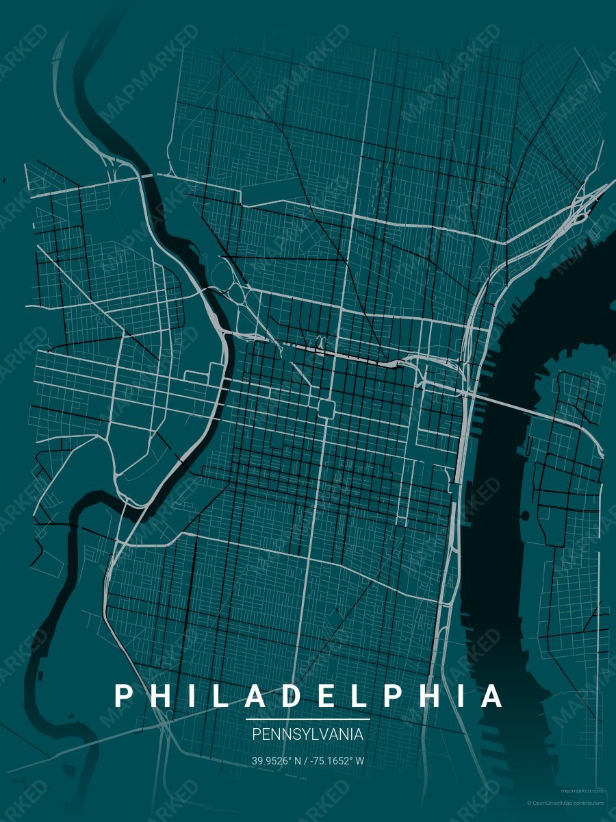 Green, Silver & Black Loft style sample on Philadelphia