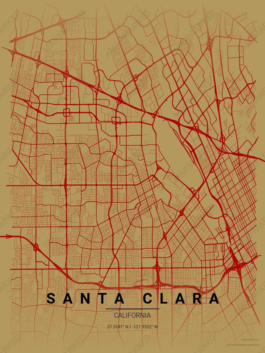 Gold & Red Cadence style sample on Santa Clara