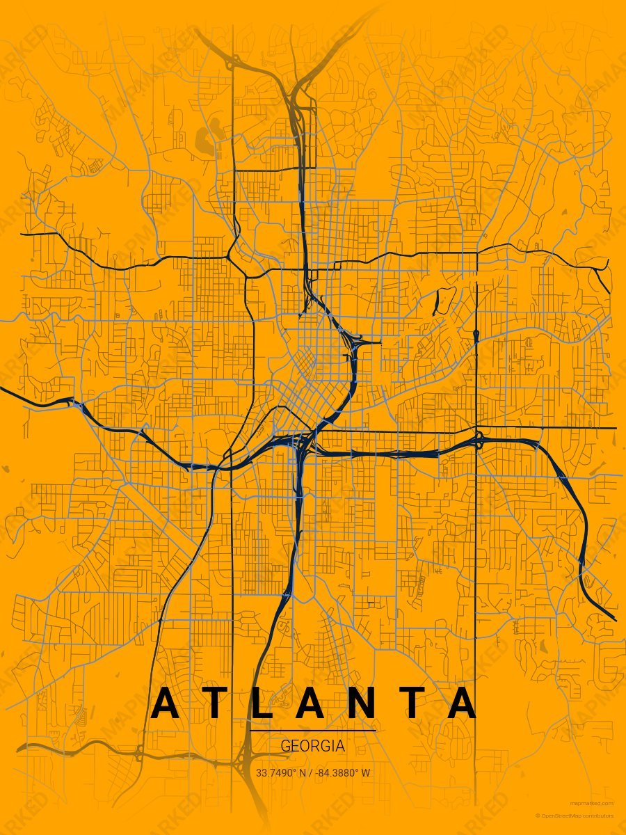 Gold & Blue Range style sample on Atlanta