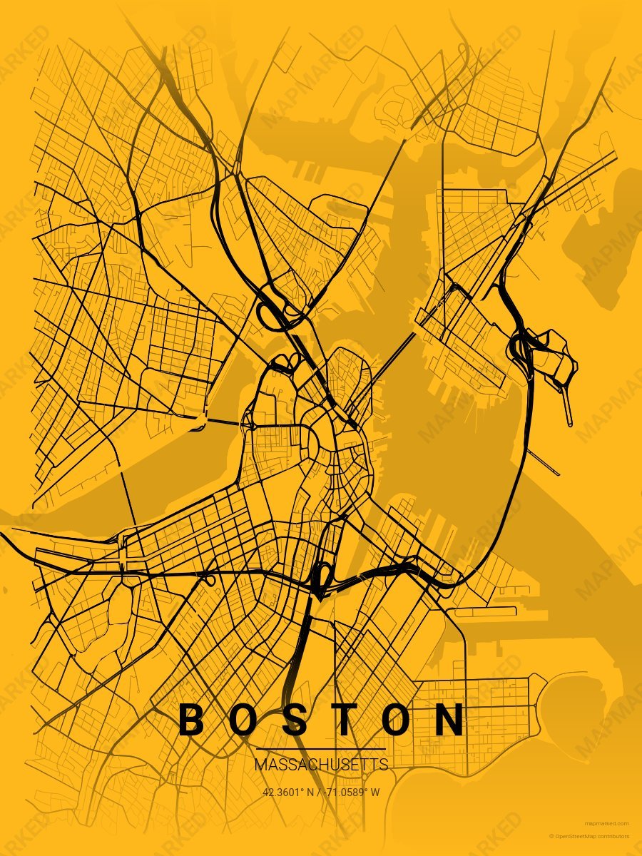 Gold & Black Signature style sample on Boston
