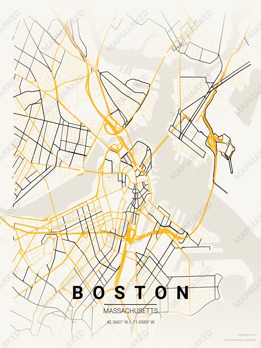Cream & Gold Verve style sample on Boston