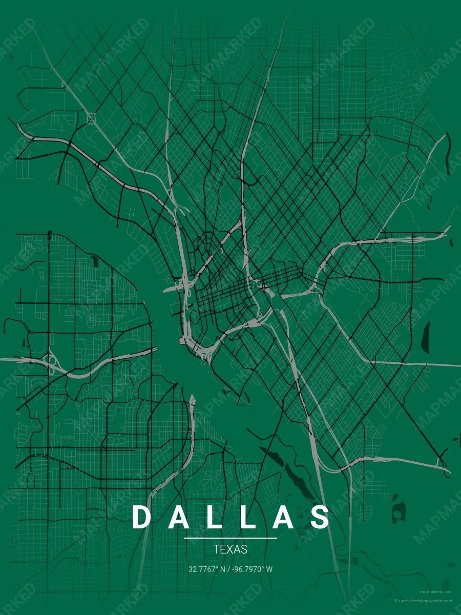 Green, Silver & Black Atlas style sample on Dallas