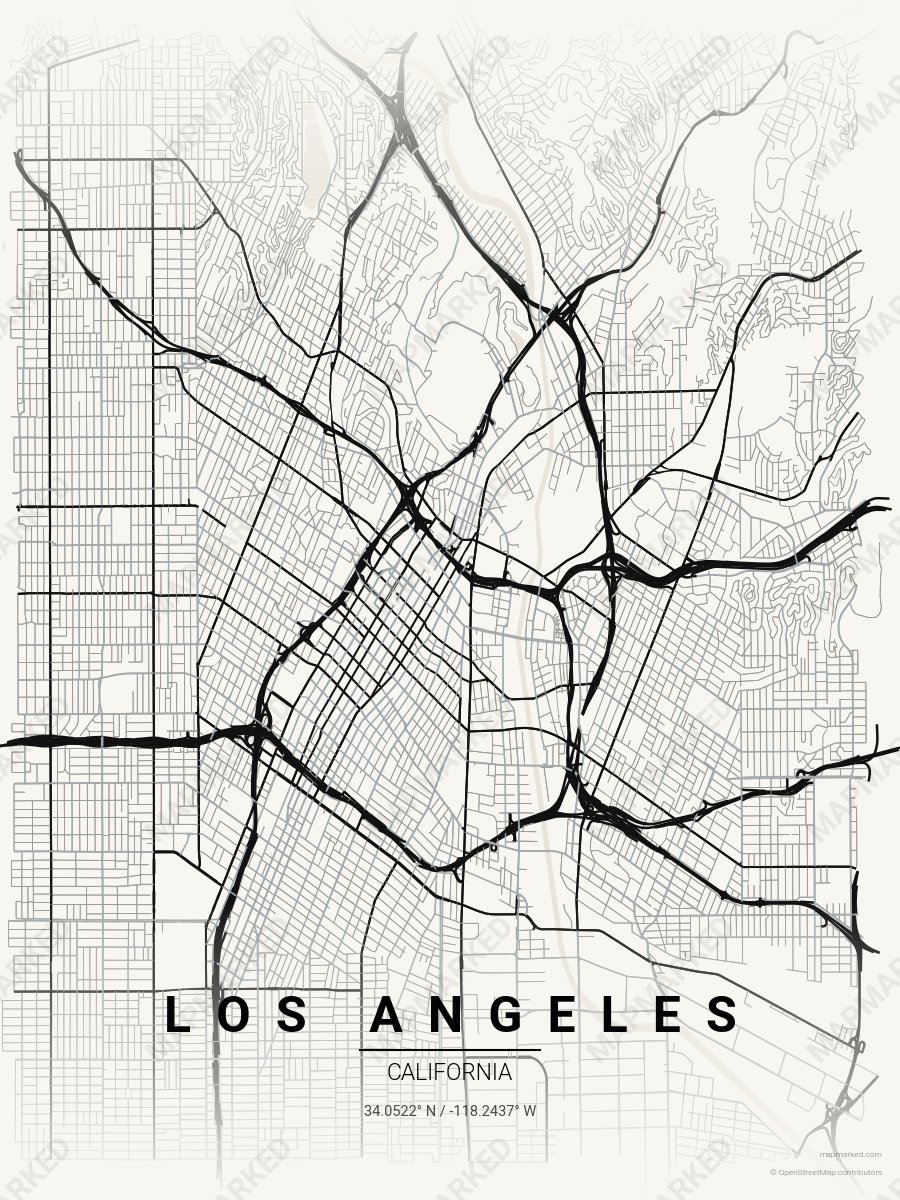 White, Black & Silver Craft style sample on Los Angeles