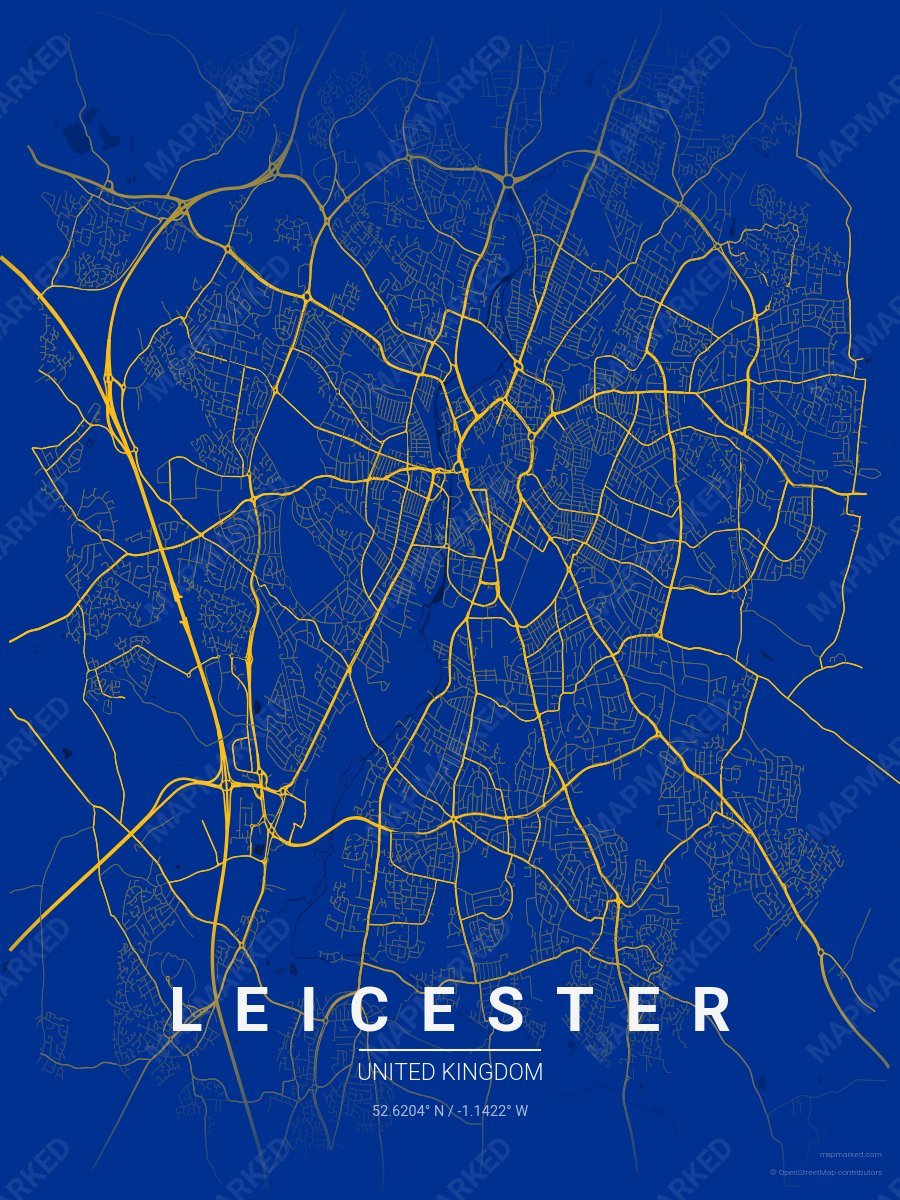 Blue & Gold Accord style sample on Leicester Gb