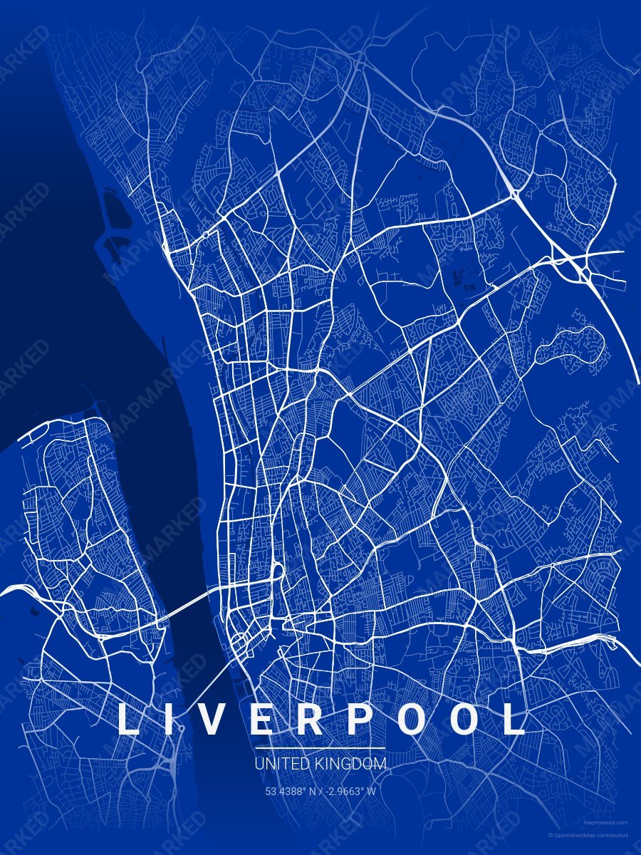 Blue & White Vista style sample on Liverpool Gb