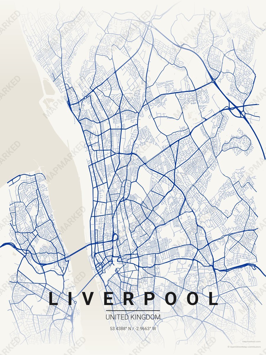 Cream & Blue Craft style sample on Liverpool Gb
