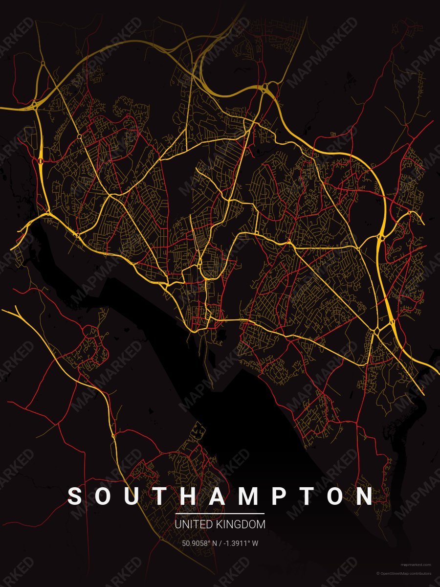 Black, Yellow & Red Cadence style sample on Southampton Gb