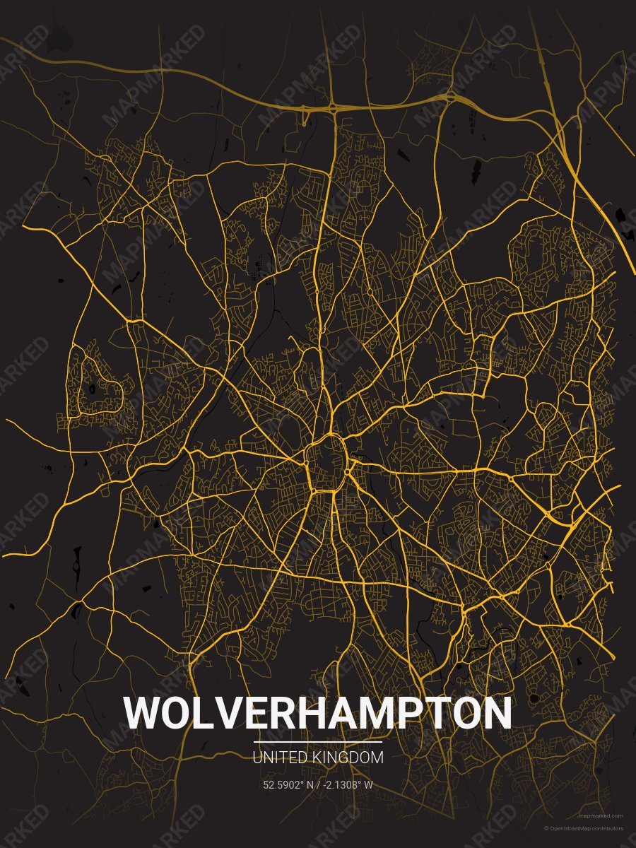 Black & Yellow Prime style sample on Wolverhampton Gb