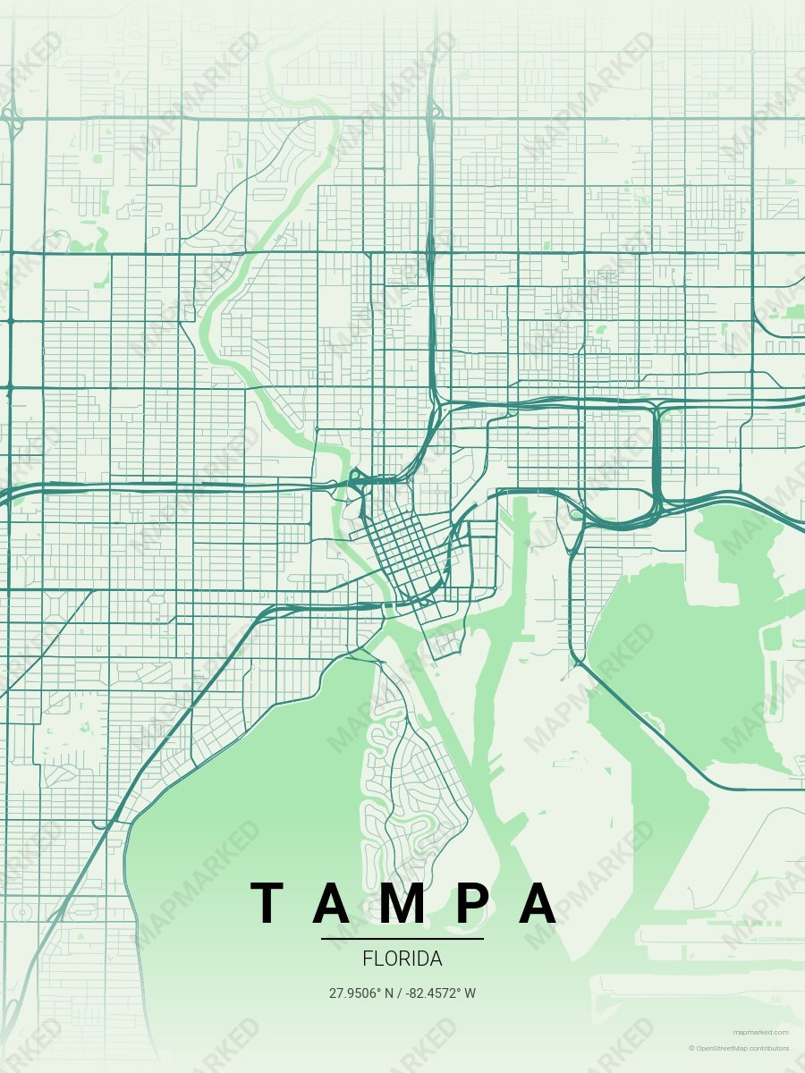 Seafoam Path style sample on Tampa