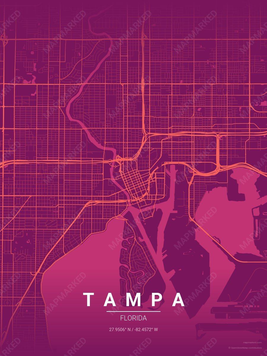 Coral Burst style sample on Tampa
