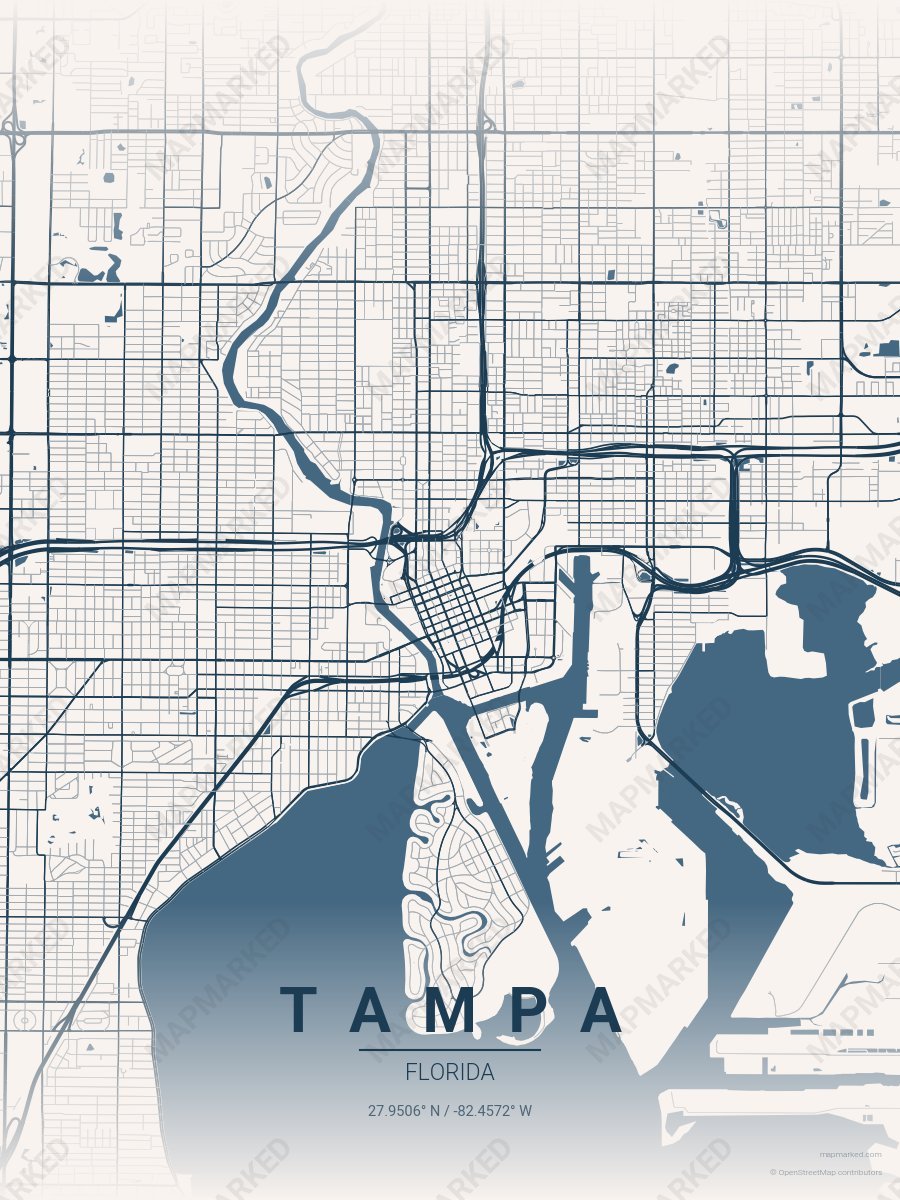 Boardroom Navy style sample on Tampa