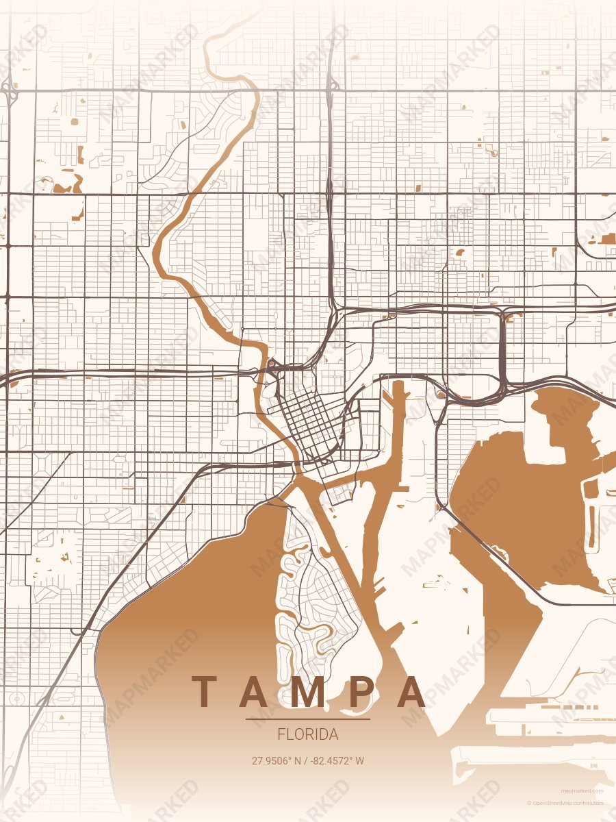 Cartograph Notebook style sample on Tampa