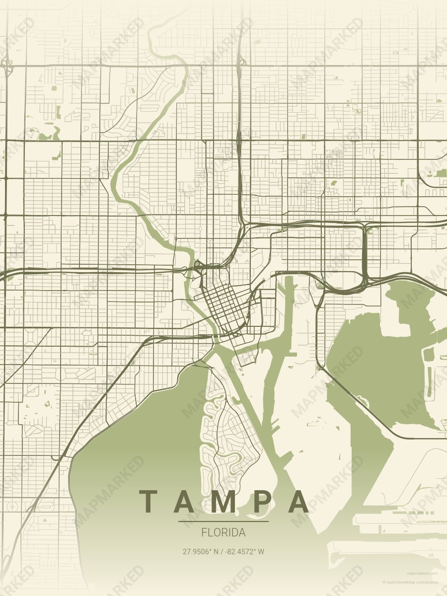 Pressed Moss style sample on Tampa