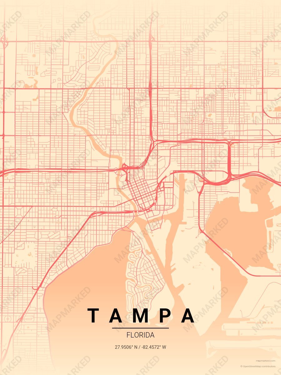 Sunset Coral style sample on Tampa