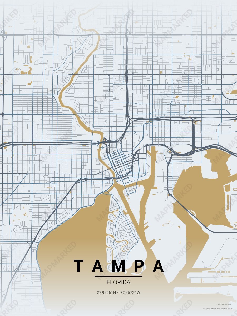 Champagne Navy style sample on Tampa