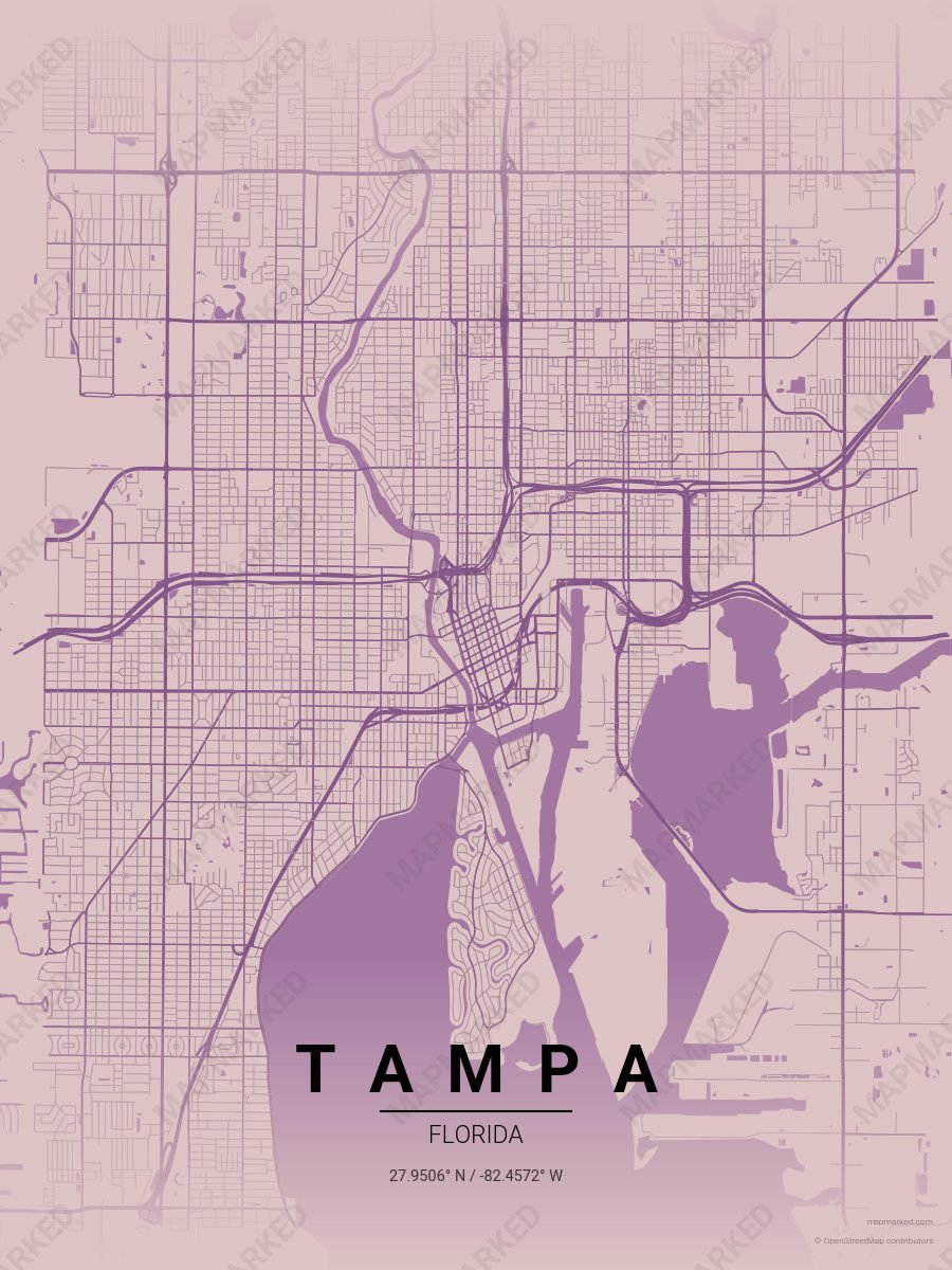 Mauve Teal style sample on Tampa